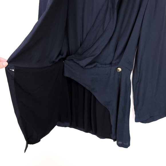 Free People Simone Mini Wrap Dress Size Small Animal Snake Print long Sleeve - Picture 4 of 14